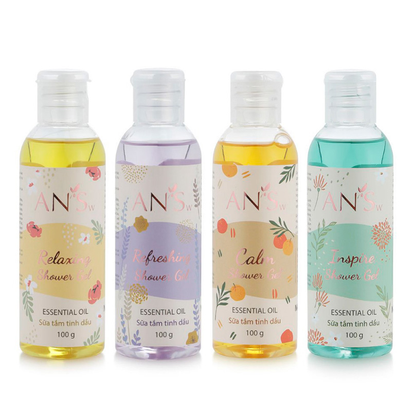 Bộ Gel tắm Tinh dầu 100